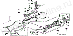 B-40-11 FRONT SEAT COMPONENTS (R.)(LH)