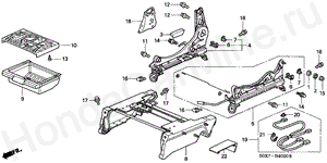 B-40-20 FRONT SEAT COMPONENTS(R.)