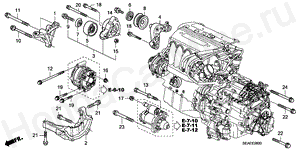 ENGINE MOUNTING BRACKET E-6 ENGINE MOUNTING BRACKET