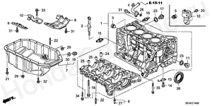 CYLINDER BLOCK/OIL PAN E-14 CYLINDER BLOCK/OIL PAN