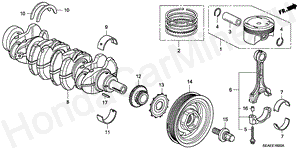 CRANKSHAFT/PISTON E-16 CRANKSHAFT/PISTON