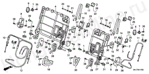 B-41-10 REAR SEAT COMPONENTS(1)
