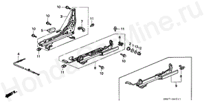 B-40-11 FRONT SEAT COMPONENTS (R.)