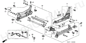 B-40-20 FRONT SEAT COMPONENTS (L.)(POWER)