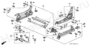 B-40-11 FRONT SEAT COMPONENTS (L.)(POWER)