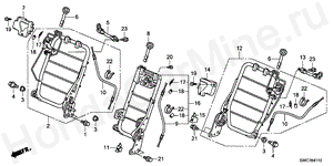 B-41-10 REAR SEAT COMPONENTS(1)