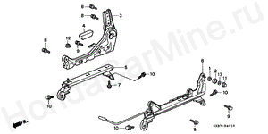 B-40-10 FRONT SEAT COMPONENTS (R.)