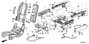 B-40-60 MIDDLE SEAT COMPONENTS(CE NTER)