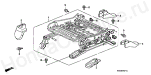 B-40-21 FRONT SEAT COMPONENTS (R.)(MANUAL HEIGHT)