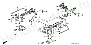 B-40-50 MIDDLE SEAT COMPONENTS (L.) (BENCH SEAT)