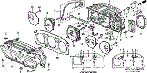 B-12-10 COMBINATION METER COMPONENTS (NS)