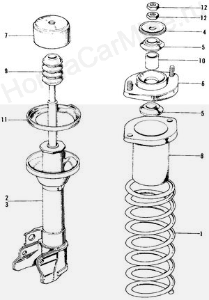  REAR SHOCK ABSORBER COMPONENTS