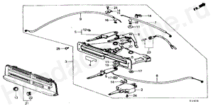 B-17 HEATER LEVER