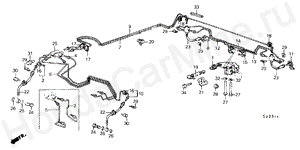 B-25 BRAKE HOSE/BRAKE PIPE (B,BP,E,F,G,S,W,X)