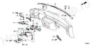 B-37-2 INSTRUMENT GARNISH (B,BP,D,F,G,S,W,X)