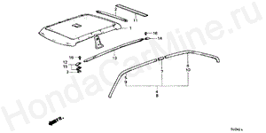 B-38 HEADLINER TRIM/ DRIP MOLDING