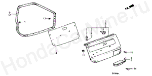 B-39-1 FRONT DOOR LINING