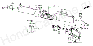 B-43 MIRROR/SUNVISOR