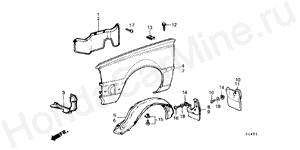 B-50 FRONT FENDERS