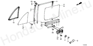 B-54 REAR DOOR WINDOW