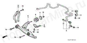 B-27-10 FRONT STABILIZER/ FRONT LOWER ARM