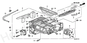 B-17-21 HEATER UNIT (RH)