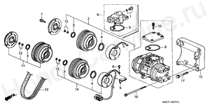 B-57-1 AIR CONDITIONER (COMPRESSOR)(V6)(1)