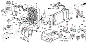 B-13-10 CONTROL UNIT(CABIN) (LH)