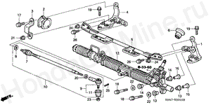 P.S. GEAR BOX (LH) B-33-10 P.S. GEAR BOX (LH)