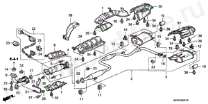 EXHAUST PIPE (2.4L) B-2-1 EXHAUST PIPE (2.4L)