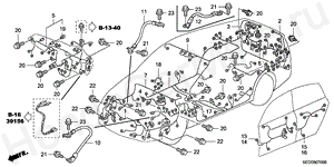 WIRE HARNESS (LH) B-7 WIRE HARNESS (LH)