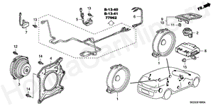 RADIO ANTENNA/SPEAKER B-16 RADIO ANTENNA/SPEAKER
