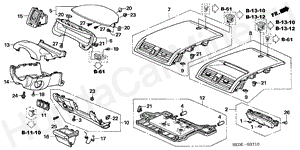 INSTRUMENT PANEL GARNISH (DRIVER SIDE) (LH) B-37-10 INSTRUMENT PANEL GARNISH (DRIVER SIDE) (LH)