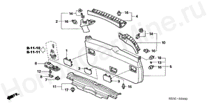 TAILGATE LINING B-39-50 TAILGATE LINING