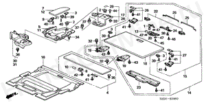REAR FLOOR BOX B-39-60 REAR FLOOR BOX