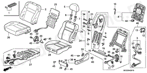 FRONT SEAT (L.)(LH)(2) B-40-1 FRONT SEAT (L.)(LH)(2)