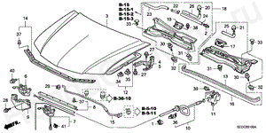 B-51 ENGINE HOOD (LH)