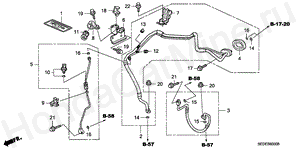 B-60 AIR CONDITIONER (HOSES/PI PES) (LH)