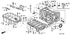 CYLINDER BLOCK/OIL PAN E-14 CYLINDER BLOCK/OIL PAN