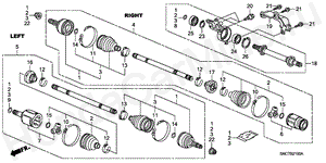 B-21 FRONT DRIVESHAFT/HALF SHA FT