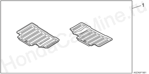 P19-09-01 Коврики резиновые второго ряда сидений