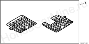 P19-09-02 Коврики резиновые третьего ряда сидений