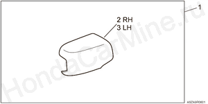 R06-09-01 Накладки на боковые зеркала (хром)