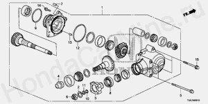 ATM-9-10 ПЕРЕДАЧА (2.0L) (2.4L) (ПРИВОД НА 4 КОЛЕСА)