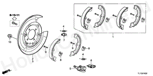 B-19-20 PARKING BRAKE SHOE