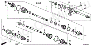 B-21 FRONT DRIVESHAFT/HALF SHA FT(2.0L)