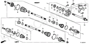 B-21-1 FRONT DRIVESHAFT/HALF SHA FT(2.4L)