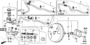 B-24 BRAKE MASTER CYLINDER/MAS TER POWER(LH)