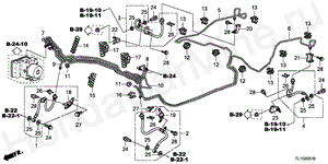 B-25-10 BRAKE LINES(VSA)(LH)