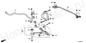 B-27-10 FRONT STABILIZER/FRONT LO WER ARM